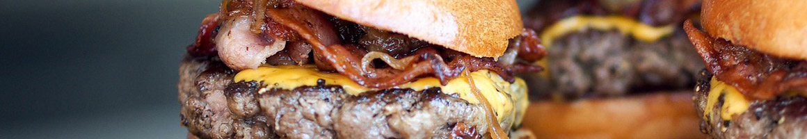 Eating Burger at Hamburger Dan's restaurant in Long Beach, CA.